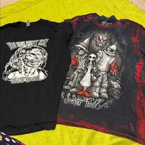 Get Down Art GDA Mens Sinister Fabels Fables Wizard Of Oz Horror Shirt Sz M